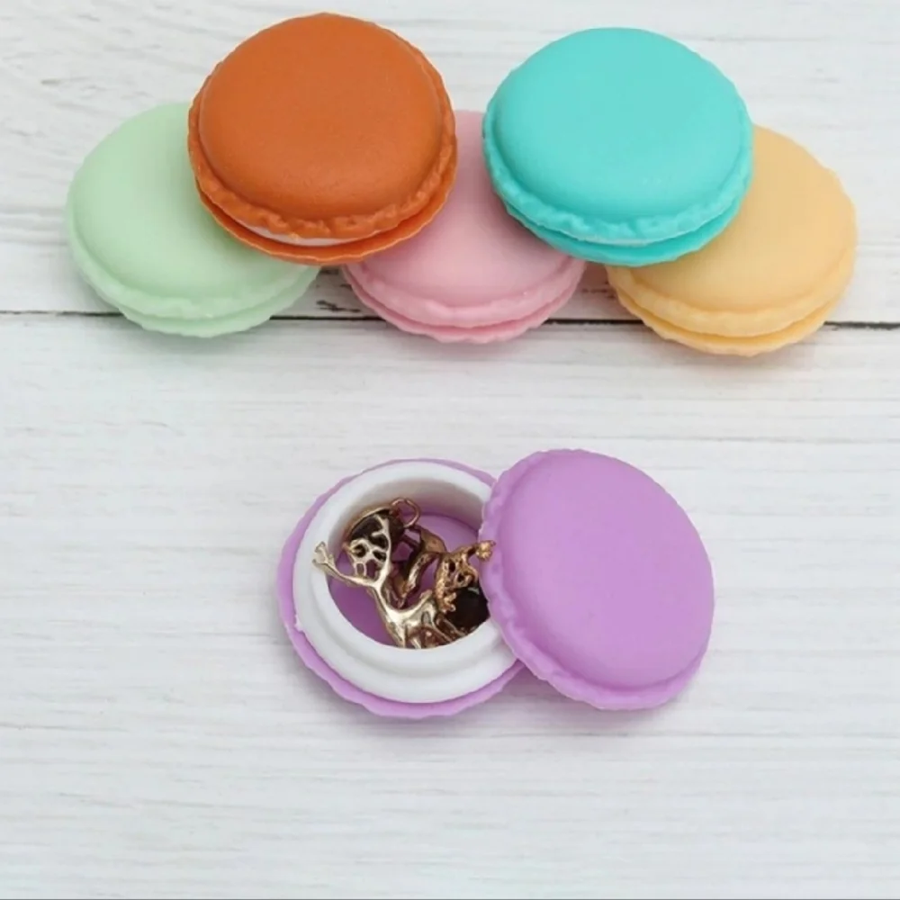 Macaron Jewelry Storage Cases, Set of 6, Pink, Yellow, Aqua, Lilac, Mint…